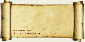 Zorana Aćimović vizit kartica